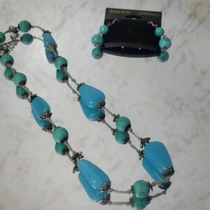 Fashion Jewelry | Necklace and Earring  | Torquois